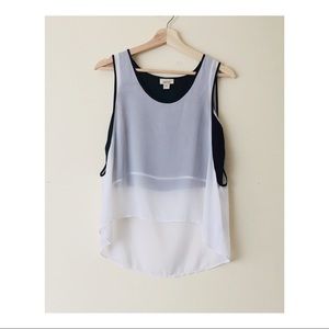 Black & White Crop Tank